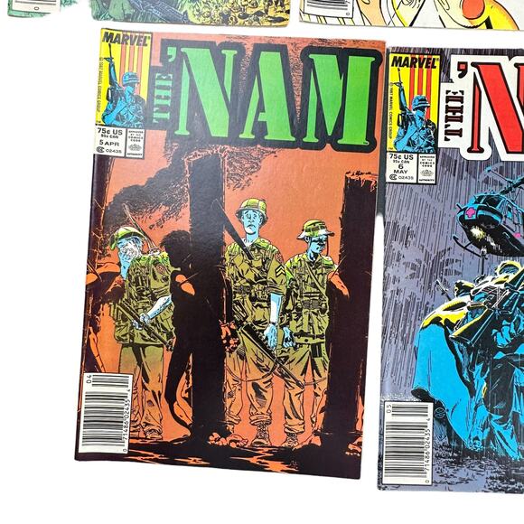 Marvel 'The Nam Comic Book Lot of 7 Jan 1986 - June 1987 Vintage Comic Book Lot - Picture 7 of 15